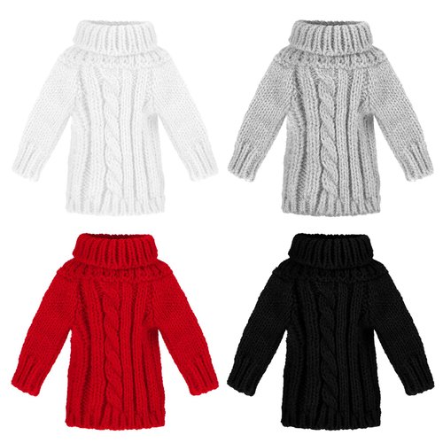 Bencailor 4 Pcs Doll Clothes 11.5 Inch Doll Accessories Clothes Hoodie Sweater Set Knitted Clothing for Elf Doll Decor(Classic Style)
