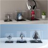 CANCLEAR Acrylic Display Case for Collectibles and Toys, Versatile Clear Acrylic Display Box with Black Base for Action Figures and Souvenirs, 6-inch