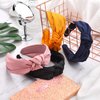 Chuangdi 4 Pieces Wide Knotted Headbands Knot Hairband Solid Color Plain Headband Knot Turban Headband Twist Turban Headwrap Yoga Hair Band Elastic Hair Accessories for Women