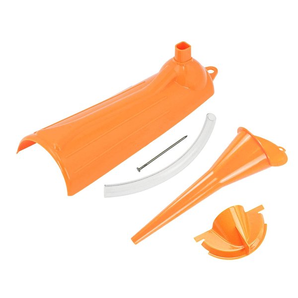 HDBUBALUS Crankcase Fill Funnel Primary Case Oil Fill Oil Filter Funnel Set Compatible with Harley 3 Pcs Orange