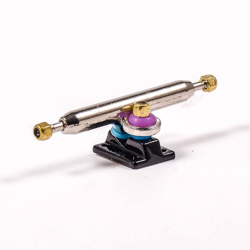 RACOFSB Fingerboard Trucks with Upgraded Urethane Bushings and Pivot Cup,34mm 32mm Width,Normal Kingpin (Black, 34mm)