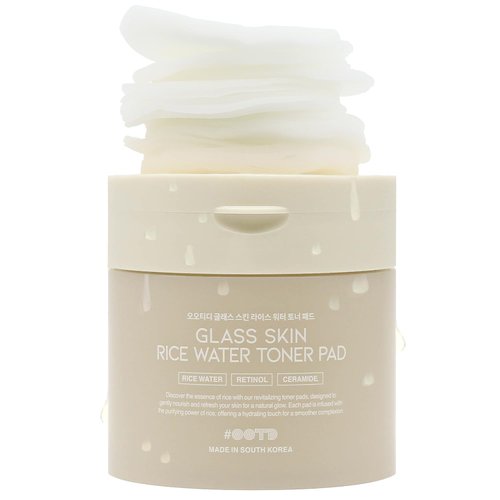 Toner Pads for Dry Dull Sensitive Skin Korean, #OOTD Retinol Ceramides Strengthen Skin Barrier Smoothing Hydrating, Toner Pad 70Pads 4.05oz 120ml