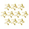 30 Pcs Gold Star Hair Clips Metal Snap Hair Clips Hair Barrettes Hair Side Clamps Headdress Cute Hair Accessories for Women Girls Kids Star Snap Hair Clips Hair Accessories