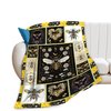 Bee Blanket Soft Cozy French Bee Throw Blanket Gifts for Girls Women Super Plush Warm Bee Stuff Lightweight Fleece Flannel Gift Blankets for Kids Adults 50"X40"