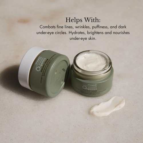 emerginC Scientific Organics Eyelight Cream - Stem Cell Eye Cream with Antioxidants - Anti-Aging Eye Cream Targets Dark Under-Eye Circles for Visible Glow (0.5 oz, 15 ml)