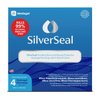 SilverSeal Burn and Wound Dressing | Hydrogel Pads with X-Static Silver | Soothing, Moist & Protective | Burns, Cuts & Wounds | 4 Sterile Dressings