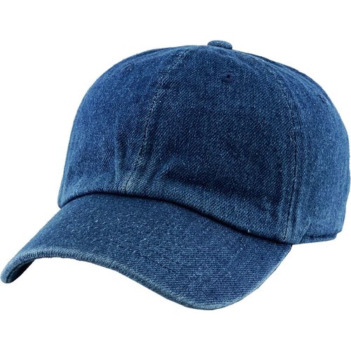Funky Junque Kids Baseball Cap Unisex Low Profile Hat - Dark Denim (2-5)