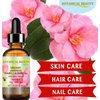 Japanese ORGANIC CAMELLIA Seed Oil. 100% Pure Natural Undiluted Refined Cold Pressed Carrier Oil to revitalize and rejuvenate the hair, skin and nails. 2 Fl. oz 60 ml.by Botanical Beauty