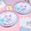 LIUGUSUN Unicorn Birthday Party Decorations Rainbow Unicorn Plates and Napkin Party Supplies for Girls Birthday Decor Afternoon Tea Pool Garden Party Baby Shower,Serves 24