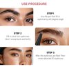 Generic Eyebrow Pencil,3D Microblading Eyebrow Tattoo Pencil 4 Fork Tip,Eye Makeup Long-Lasting Waterproof & Smudge-proof Natural Eyebrow Hair Eyebrow Pencil (3#light brown)