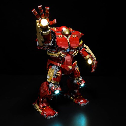 LIGHTAILING Light for Lego-76210 Hulkbuster​ - Led Lighting Kit Compatible with Lego Building Blocks Model - NOT Included The Model Set