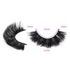 Natural False Eyelashes Fluffy Mink Lashes 3D Wispy D Curl Eye Lashes Russian Strip Thick Full False Eyelashes 5 Pairs 21mm by Focipeysa Eyelashes