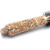 Bestbling Bling Rhinestone Round Barrel Hair Brush – good for Styling and Curling, Adding Hair Volume (Gold)