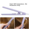 Mini Hair Straightener, Travel Size Straightening Iron Small Lightweight Portable Flat Iron Heating Curler Ceramic Tourmaline Plate Beauty Quick & Easy Hair Styling for Women Men,