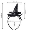 Totelux Halloween Witch Hat Headband Cute Spider web Hair Hoop for Women Girls Cosplay Makeup Costume Decoration Party Supplies Halloween Hair Accessories (Glitter Silver)
