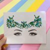Mermaid Face Gems stick on Rhinestone Festival face Jewels Eyes Face Body Temporary Tattoos Glitter mermaid adhesive rhinestones for face(emerald ab/S054)