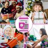 Adsoner Cartoon Piggy Bank, Electronic ATM Password Cash Coin Can Auto Scroll Paper Money Saving Box Gift for Kids (Pink)