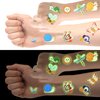 176pcs Temporary Tattoos Reptiles, Glow in the Dark Tattoo Stickers Bees Tattoos Spiders Tattoo Stickers Dragonfly Tattoo Stickers Animal World Tattoos for Kids Rewards Gift Party Favor