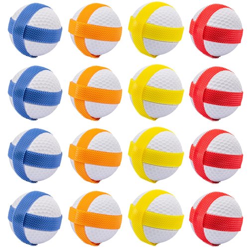 GoSports Chip N' Stick Replacement Sticky Golf Balls with Tote Bag - 16 Pack
