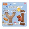 Nylabone Puppy Gourmet Style Strong Chew Toy Bacon, Peanut Butter Small/Regular (2 Count)