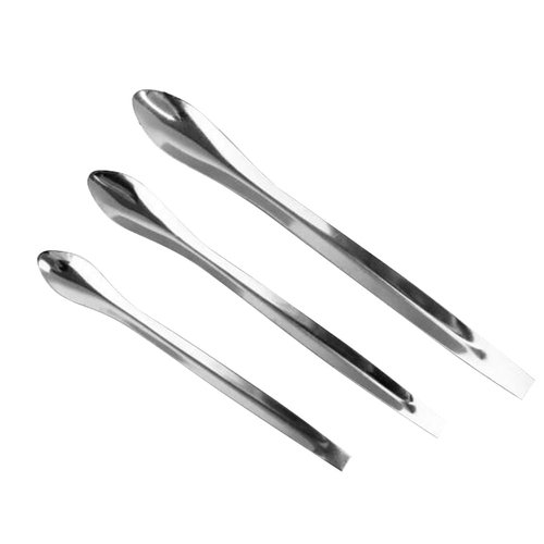 3pcs Mini Spatula for Cosmetics Stainless Steel Makeup Spatula Reusable Applicator Beauty Scoops for Cosmetics