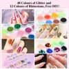 Acrylic Nail Kit for Beginners with Everything, 51 Colors Acrylic Powder Nail Kit Acrylic Set, 78 in One Nail Set Acrylic Nail Art Starter Kit with False Nail Tips Nail Art Tools