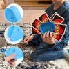 Motroce 4 Pcs Playing Card Game Holders, 4 Colors Hands Free Triangle Shaped Poker Tray, Holds Up to 15 Poker Cards Hands for Kids, Adults, Parties, Classroom Activities, Not Included Cards