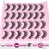 Yawamica Manga Lashes Wispy False Eyelashes Anime Lashes 14 Pairs Pack 8D Thick Eyelashes Spiky Strip Lashes Natural Look 15mm Fake Eyelashes Doll Lashes Look like Eyelash Extension