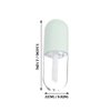 FOMIYES 10Pcs 5ml Cute Capsule Shaped Mini Lip Gloss Tubes Refillable Lip Balm Bottles Clear Empty Lip Balm Containers Plastic Lipstick Tube with Wands for DIY Cosmetics Green