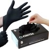 FINITEX - Black Nitrile Disposable Gloves, 5mil, Powder-free, Medical Exam Gloves Latex-Free 100 PCS For Examination Home Cleaning Food Gloves (Small)