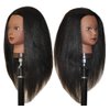 Afro Coarse 100% Real Hair Mannequin Head Hairdresser Training Head Manikin Cosmetology Head (YAKI-K)
