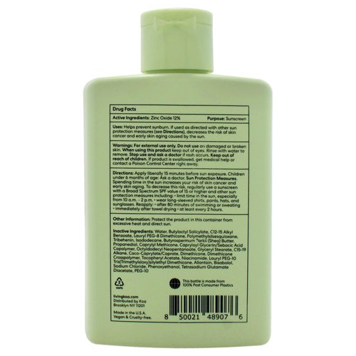 Body Mineral Sunscreen SPF 40 - Invisible by KOA for Unisex - 5.9 oz Sunscreen