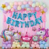 CANREVEL Happy Birthday Banner 13pcs 16 Inch Mylar Foil Letters Balloons Birthday Party Decorations for Kids and Adults - 3D Blue Star