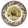 Spode Woodland Salad Plate, Majestic Moose, 8” | Perfect for Thanksgiving and Other Special Occasions | Made in England from Fine Earthenware | Microwave and Dishwasher Safe