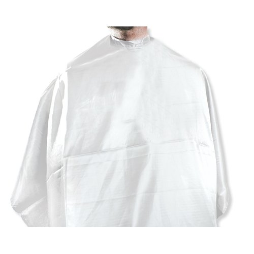 MD® Barber Premium Nylon Barber Cape WHITE