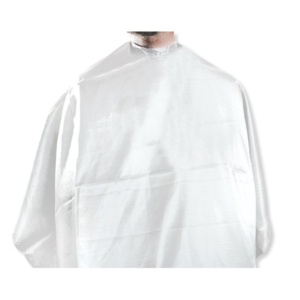 MD® Barber Premium Nylon Barber Cape WHITE