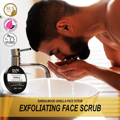 Pure Mens Bath and Body Gift Set. 7 Pc Natural Spa Gift Basket for Men. Spa Gift Set is #1 Ideal Gift for Men That Care about themselves!