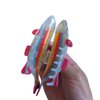Novelty Rainbow Stripe Fish Hair Clip,Acetate Hair Claw,Small Hair Clips for Women