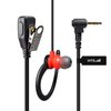HYS 2.5mm 2-way Radio Headset, G Shape Earphone with PTT Microphone, Walkie Talkie Earpiece for Motorola Talkabout T200 T400 T600 T800 T260TP MH230R MR350R FRS/GMRS Talkabout radios(Packing of 2)