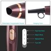 Ionic Portable Folding Hair Dryer, CONFU 1600W Ceramic Tourmaline BlowDryer for Home Travel, Compact Size Lightweight Blow Dryer Best for Pregnancy Kids Use （Brown）