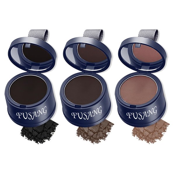 3PCS Root Touch Up Hair Powder, Windproof Sweatproof Hairline Shadow for Women and Men