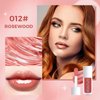 Reddhoon 2Pcs Lip Oil, Hydrating Lip Glow Oil, Transparent Lip Balm, Long Lasting Nourishing Non-sticky Lip Oil Tinted for Lip Care and Dry Lips (012#+015#)