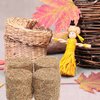 4pcs Mini Bales Miniature Blocks for Craft Dollhouse Farm Table Decoration Miniature Dollhouse Accessories