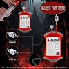 Halloween Blood Bags: 10pcs Blood Bags for Drinks, IV Bags for Halloween Party decorations, Blood Bags for Halloween, Vampire Themed Parties and Masquerade, Nurse Graduation Party Props