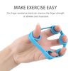3 Pcs Hand Grip Strengthener, Finger Exerciser, Grip Strength Trainer, Hand Resistance Bands for Arthritis Carpal Tunnel Exercise Guitar and Rock Climbing (3 Size)
