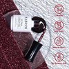 RARJSM Burgundy Cat Eye Gel Nail Polish Diamond Dark Black Red Cateye Velvet Glitter Gel Polish 15ml Single Bottle with Magnet Stick UV LED Curing Requires Soak Off for Home Salon Christmas Manicure