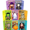 Aowplc 32 Sheets Halloween Stickers for Kids Make a Face Halloween Characters Stickers Halloween Kids Party Favors Crafts Game Activities Supplies