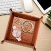 KATE POSH - Loved You Yesterday, Love You Still, Always Have, Always Will Engraved Leather Catchall Valet Tray, Our 3rd Wedding Anniversary, 3 Years as Husband & Wife, Gifts for her, him (Rawhide)