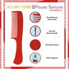 Allegro Comb 1004 Wide Tooth Detangling Hair Combs For Women, Stylists & Curly Hair Teasing Comb Mens Comb 1 Piece. (Strawberry)