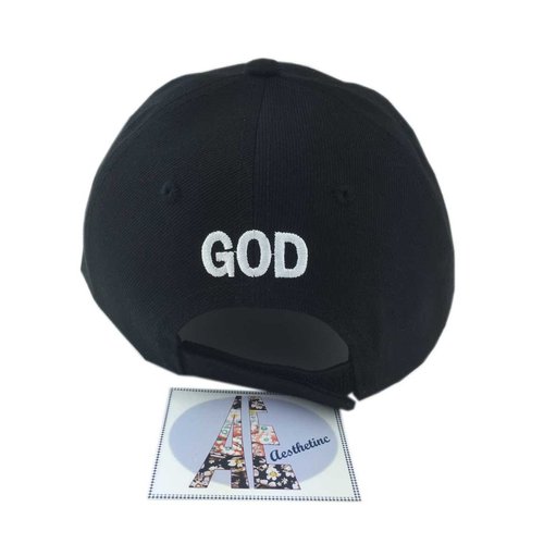 Christian Gifts Bible Verse Faith with God All Things are Possible Baseball Cap Hat (Black)